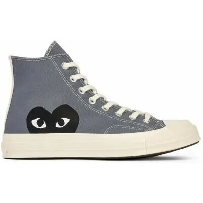 Baskets Converse Chuck Taylor 70s Hi x Comme des Garcons Play Gris 37,5 - Publicité Baskets Converse Chuck Taylor 70s Hi x Comme des Garcons Play Gris 37,5 - Publicité