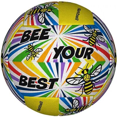 Ballon netball Gilbert Signature Jaune Taille 5 - Publicité Ballon netball Gilbert Signature Jaune Taille 5 - Publicité