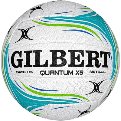 Ballon Gilbert Quantum X5 Blanc Taille 5 - Publicité Ballon Gilbert Quantum X5 Blanc Taille 5 - Publicité