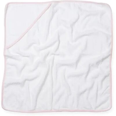 Serviette de bébé Towel City - Rose/Blanc - Avec capuche - Publicité Serviette de bébé Towel City - Rose/Blanc - Avec capuche - Publicité