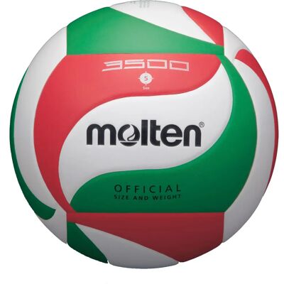Ballon de volleyball d'entrainement Molten V5M3500 Blanc Taille 5 - Publicité Ballon de volleyball d'entrainement Molten V5M3500 Blanc Taille 5 - Publicité