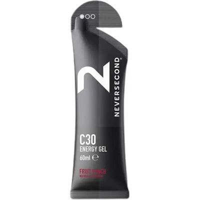 Neversecond C30 Energy Gel Fruit Punch - Gel Énergétique - Publicité Neversecond C30 Energy Gel Fruit Punch - Gel Énergétique - Publicité