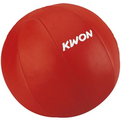 Medecine ball cuir Kwon Rouge 5 kg - Publicité Medecine ball cuir Kwon Rouge 5 kg - Publicité