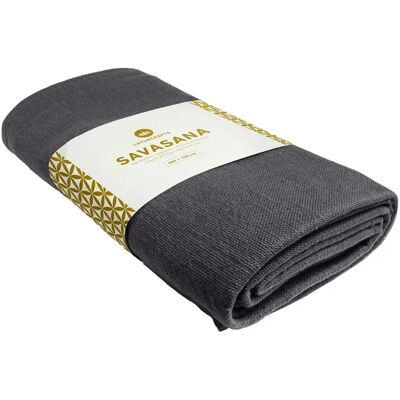 Couverture Lotuscrafts Savasana Noir 200x150 cm - Publicité Couverture Lotuscrafts Savasana Noir 200x150 cm - Publicité