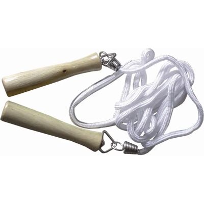 Corde à Sauter Sporti France - Blanc - 2,80m en Nylon - Publicité Corde à Sauter Sporti France - Blanc - 2,80m en Nylon - Publicité
