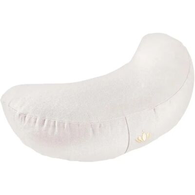 Coussin de yoga en forme de crossant Lotuscrafts Shanti Blanc 28x40x12 cm - Publicité Coussin de yoga en forme de crossant Lotuscrafts Shanti Blanc 28x40x12 cm - Publicité