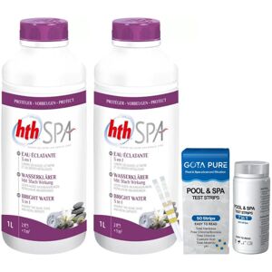 Pure Lot de 2 Hth spa Eau éclatante 3 en 1 + Bandelettes 7 en 1 - Publicité Pure Lot de 2 Hth spa Eau éclatante 3 en 1 + Bandelettes 7 en 1 - Publicité