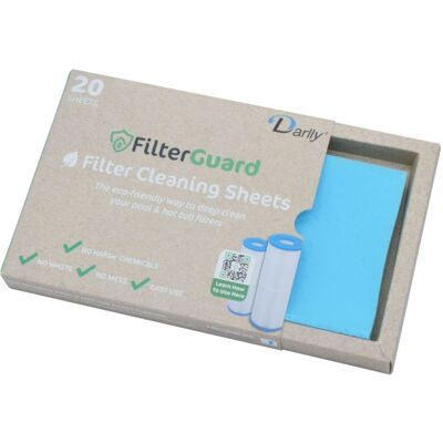 Darlly FilterGuard - Lingettes imprégnées pour nettoyage des filtres spa - Publicité Darlly FilterGuard - Lingettes imprégnées pour nettoyage des filtres spa - Publicité
