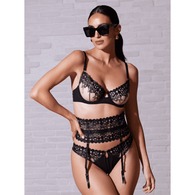 Valege Lingerie Serre Taille RADIEUSE Noir Tatoo L/XL femme - Publicité Valege Lingerie Serre Taille RADIEUSE Noir Tatoo L/XL femme - Publicité
