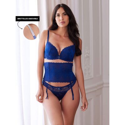 Valege Lingerie Soutien-gorge Push Amovible FAMESTAR BC Bleu Nuit 85B femme - Publicité Valege Lingerie Soutien-gorge Push Amovible FAMESTAR BC Bleu Nuit 85B femme - Publicité