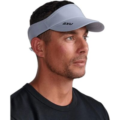 Visière 2XU Run Gris TU Male - Publicité Visière 2XU Run Gris TU Male - Publicité