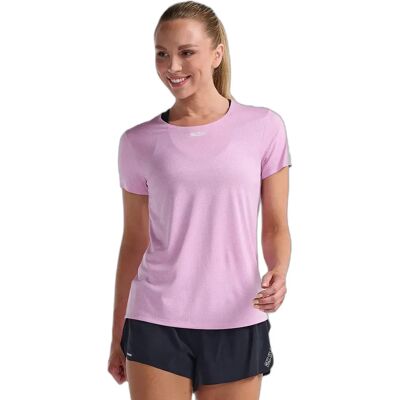 2XU - Light Speed Tech Short Sleeve T-shirt - Violet - S - Publicité 2XU - Light Speed Tech Short Sleeve T-shirt - Violet - S - Publicité
