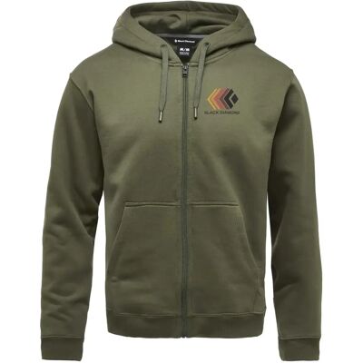 Sweatshirt à capuche full zip Black Diamond Faded Vert XL Male - Publicité Sweatshirt à capuche full zip Black Diamond Faded Vert XL Male - Publicité
