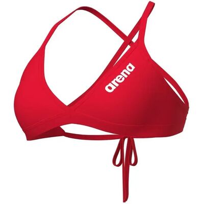 Haut de maillot de bain femme Arena Team Solid Rouge 40 Female - Publicité Haut de maillot de bain femme Arena Team Solid Rouge 40 Female - Publicité