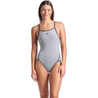 Maillot de bain 1 pièce femme Arena Icons Super Fly Back Solid Gris 38 Female - Publicité Maillot de bain 1 pièce femme Arena Icons Super Fly Back Solid Gris 38 Female - Publicité