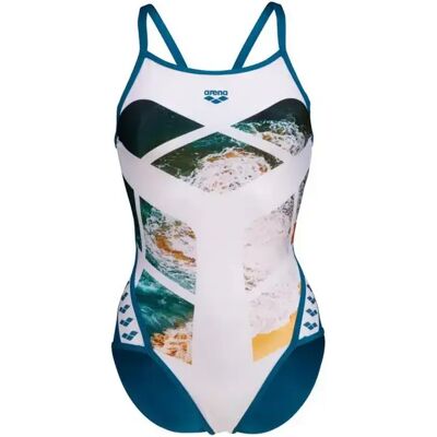 Maillot de bain 1 pièce femme Arena Planet Super Fly Blanc 34 Female - Publicité Maillot de bain 1 pièce femme Arena Planet Super Fly Blanc 34 Female - Publicité