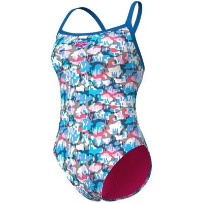 Maillot de bain 1 pièce femme Arena Multi Camo Challe Bleu 44 Female - Publicité Maillot de bain 1 pièce femme Arena Multi Camo Challe Bleu 44 Female - Publicité