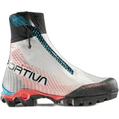 La Sportiva Aequilibrium Speed Gtx W - Bottines d'alpinisme - Gris/Noir/Rouge/Bleu clair - Publicité La Sportiva Aequilibrium Speed Gtx W - Bottines d'alpinisme - Gris/Noir/Rouge/Bleu clair - Publicité