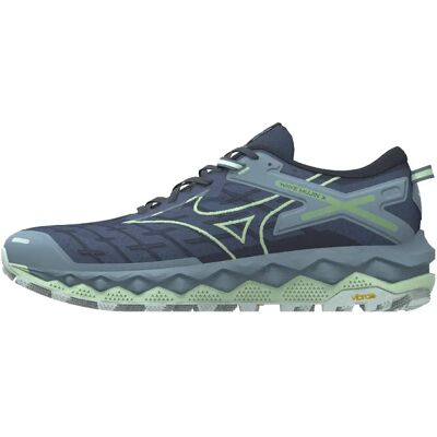 Chaussures de Trail Mizuno Wave Mujin 10 Bleu Vert Femme - Trail - Publicité Chaussures de Trail Mizuno Wave Mujin 10 Bleu Vert Femme - Trail - Publicité
