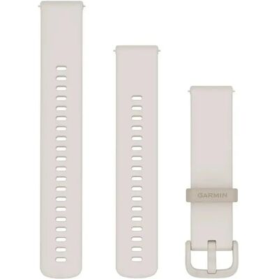 Bracelet Garmin en silicone blanc 20 mm à dégagement rapide - Montre - Publicité Bracelet Garmin en silicone blanc 20 mm à dégagement rapide - Montre - Publicité