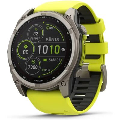 Montre GPS Garmin fenix 8 51mm Jaune TU Unisex - Publicité Montre GPS Garmin fenix 8 51mm Jaune TU Unisex - Publicité