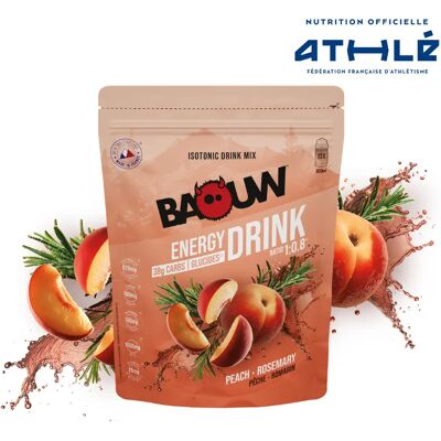 Boisson isotonique pêche - romarin Baouw Rose 585 g Unisex - Publicité Boisson isotonique pêche - romarin Baouw Rose 585 g Unisex - Publicité