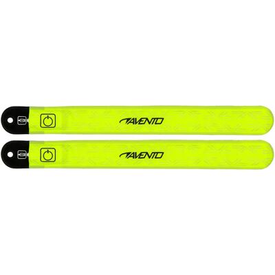 Brassard lumineux LED rechargeables Avento (x2) Jaune TU Unisex - Publicité Brassard lumineux LED rechargeables Avento (x2) Jaune TU Unisex - Publicité