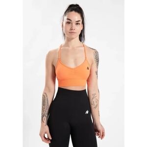 Brassière sans couture femme Gorilla Wear Olivia Orange M/L - Publicité Brassière sans couture femme Gorilla Wear Olivia Orange M/L - Publicité