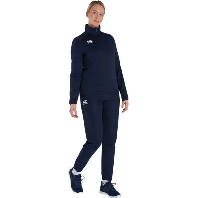 Haut d'entraînement 1/4 zip femme Canterbury Club Bleu XS - Publicité Haut d'entraînement 1/4 zip femme Canterbury Club Bleu XS - Publicité