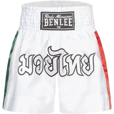 Short de boxe thaï Benlee Goldy Blanc 3XL - Publicité Short de boxe thaï Benlee Goldy Blanc 3XL - Publicité