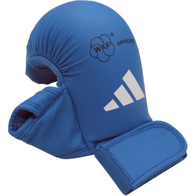 Mitaines avec TH adidas WKF Bleu L - Publicité Mitaines avec TH adidas WKF Bleu L - Publicité