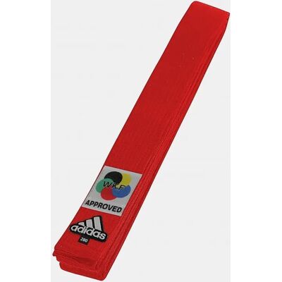 Ceinture avec logo WKF Judo adidas Elite Rouge 340 cm - Publicité Ceinture avec logo WKF Judo adidas Elite Rouge 340 cm - Publicité