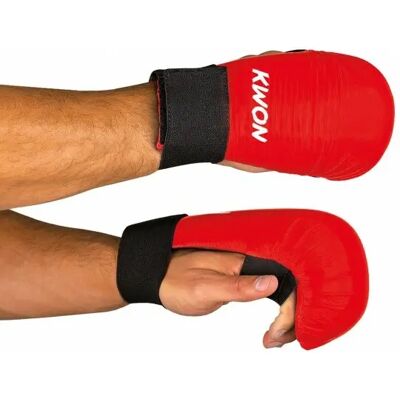 Gants de Karaté sans boucles aux pouces Kwon Rouge L - Publicité Gants de Karaté sans boucles aux pouces Kwon Rouge L - Publicité