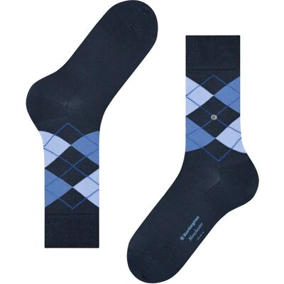 Chaussettes Burlington Manchester Bleu 46/50 - Publicité Chaussettes Burlington Manchester Bleu 46/50 - Publicité