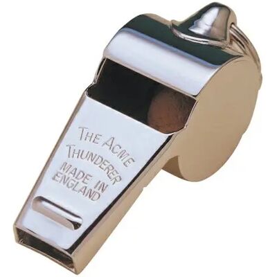 Acme Thunderer - Sifflet en Laiton - Haute Puissance - Ton Moyen - 115 dBA - Sifflet - Publicité Acme Thunderer - Sifflet en Laiton - Haute Puissance - Ton Moyen - 115 dBA - Sifflet - Publicité