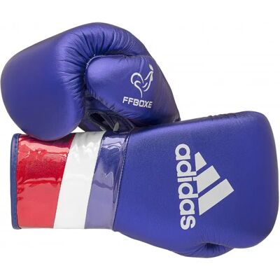 Gants de boxe adidas Speed 500 Lace up SMU Bleu 10 oz - Publicité Gants de boxe adidas Speed 500 Lace up SMU Bleu 10 oz - Publicité