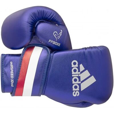 Gants de boxe adidas Speed 501 Lace up SMU Bleu 16 oz - Publicité Gants de boxe adidas Speed 501 Lace up SMU Bleu 16 oz - Publicité