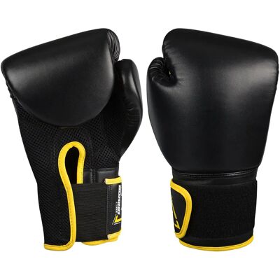Gants de boxe Avento PU Noir Taille 8 - Publicité Gants de boxe Avento PU Noir Taille 8 - Publicité