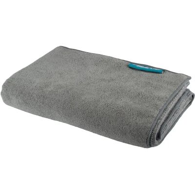 Serviette micro fibre Avento Gris 120x80 cm - Publicité Serviette micro fibre Avento Gris 120x80 cm - Publicité