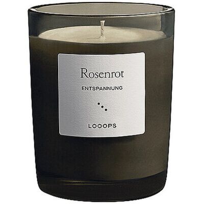 Looops Rose Rouge Vert Bougie - Bougie parfumée - Publicité Looops Rose Rouge Vert Bougie - Bougie parfumée - Publicité