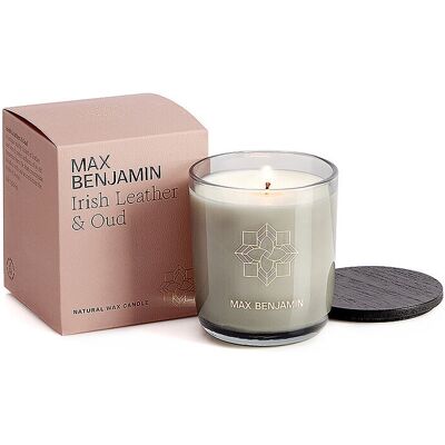 Bougie Irish Leather & Oud Max Benjamin - Bougie - Publicité Bougie Irish Leather & Oud Max Benjamin - Bougie - Publicité
