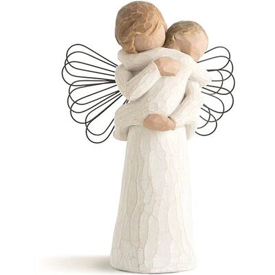 Figurine d'Ange Willow Tree - Étreinte Personnalisée Peinte à la Main - Publicité Figurine d'Ange Willow Tree - Étreinte Personnalisée Peinte à la Main - Publicité