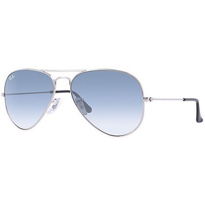 Ray Ban Lunettes de soleil Aviator 3025/58 argent - Publicité Ray Ban Lunettes de soleil Aviator 3025/58 argent - Publicité