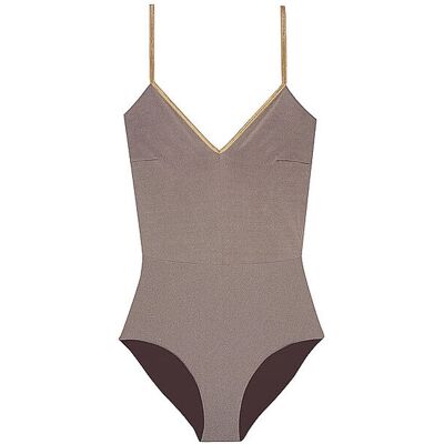 Mymarini Maillot de bain Vacationbody marron M - Publicité Mymarini Maillot de bain Vacationbody marron M - Publicité