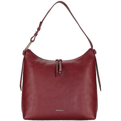 Coccinelle Sac en cuir - Hobo MALORY rouge foncé - Publicité Coccinelle Sac en cuir - Hobo MALORY rouge foncé - Publicité