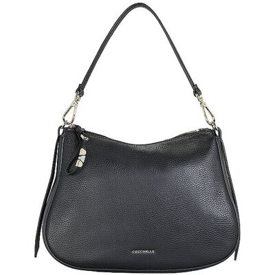 Coccinelle Sac en cuir - Sac Hobo NORY noir - Publicité Coccinelle Sac en cuir - Sac Hobo NORY noir - Publicité