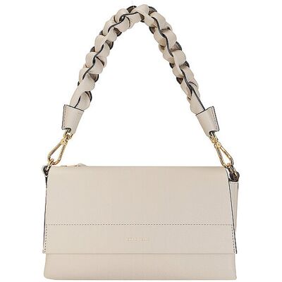 Coccinelle Sac en cuir - Sac bandoulière BOHEME GRANA DOUBLE beige - Publicité Coccinelle Sac en cuir - Sac bandoulière BOHEME GRANA DOUBLE beige - Publicité