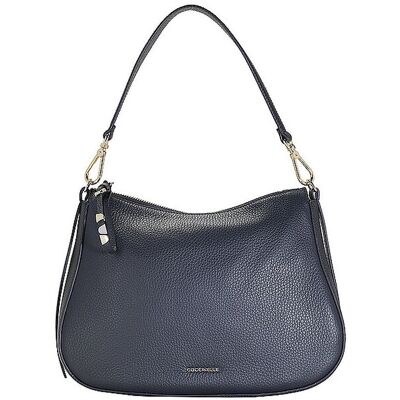 Coccinelle Sac en cuir - Sac Hobo NORY bleu marine - Publicité Coccinelle Sac en cuir - Sac Hobo NORY bleu marine - Publicité