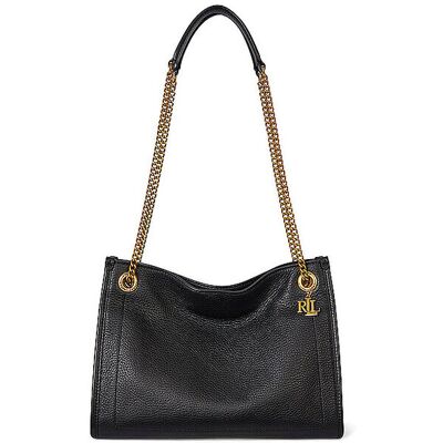 Ralph Lauren Sac en cuir - Sac bandoulière BRADLEY Medium noir - Publicité Ralph Lauren Sac en cuir - Sac bandoulière BRADLEY Medium noir - Publicité