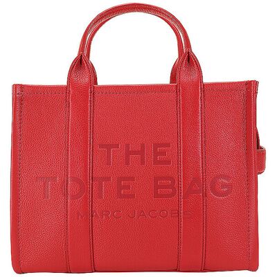 Marc Jacobs Sac en cuir - Cabas THE MEDIUM TOTE BAG LEATHER rouge - Publicité Marc Jacobs Sac en cuir - Cabas THE MEDIUM TOTE BAG LEATHER rouge - Publicité